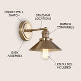 July Metal Shade Sconce