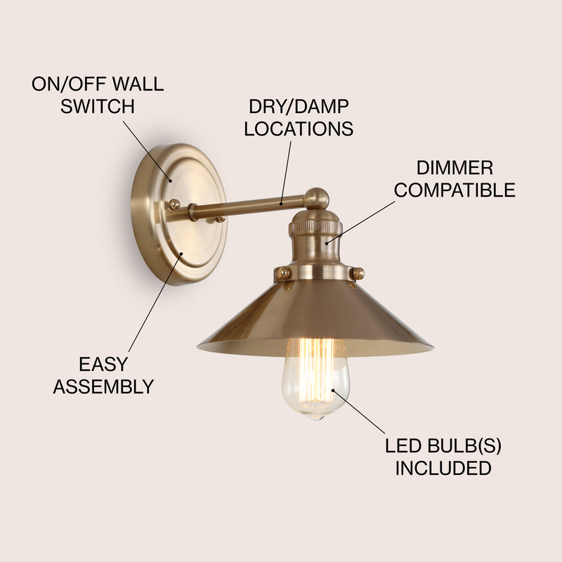 July Metal Shade Sconce
