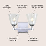 Marion Hurricane Metal/Glass Vanity