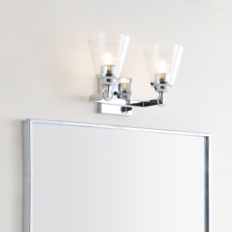 Marion Hurricane Metal/Glass Vanity - JONATHAN Y