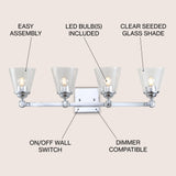 Marion Hurricane Metal/Glass Vanity