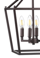 Pagoda Lantern Metal LED Pendant - JONATHAN Y