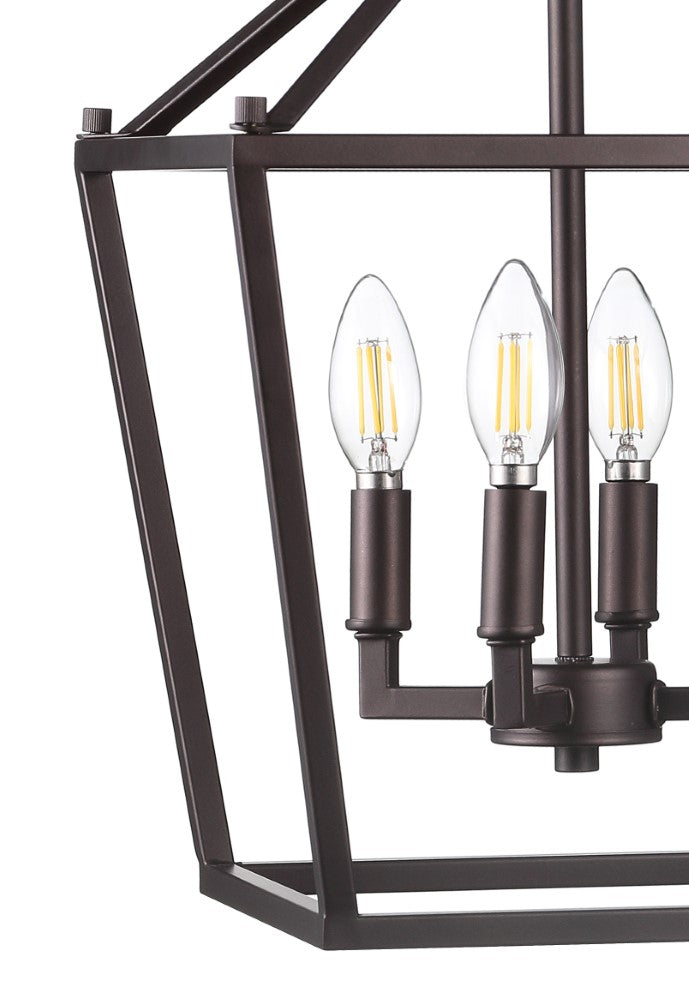 Pagoda Lantern Metal LED Pendant - JONATHAN Y