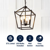 Pagoda Lantern Metal LED Pendant