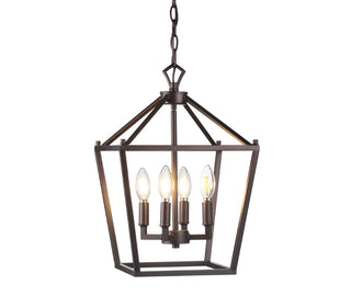 Pagoda Lantern Metal LED Pendant - JONATHAN Y