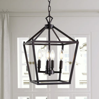Pagoda Lantern Metal LED Pendant - JONATHAN Y
