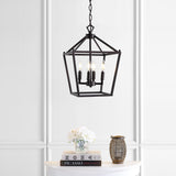 Pagoda Lantern Metal LED Pendant - JONATHAN Y