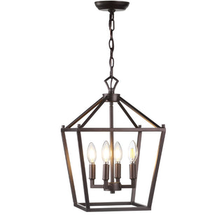 Pagoda Lantern Metal LED Pendant - JONATHAN Y