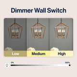 Pagoda Lantern Metal LED Pendant
