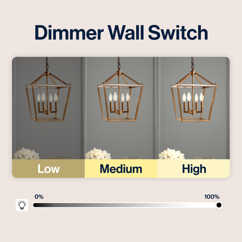 Pagoda Lantern Metal LED Pendant