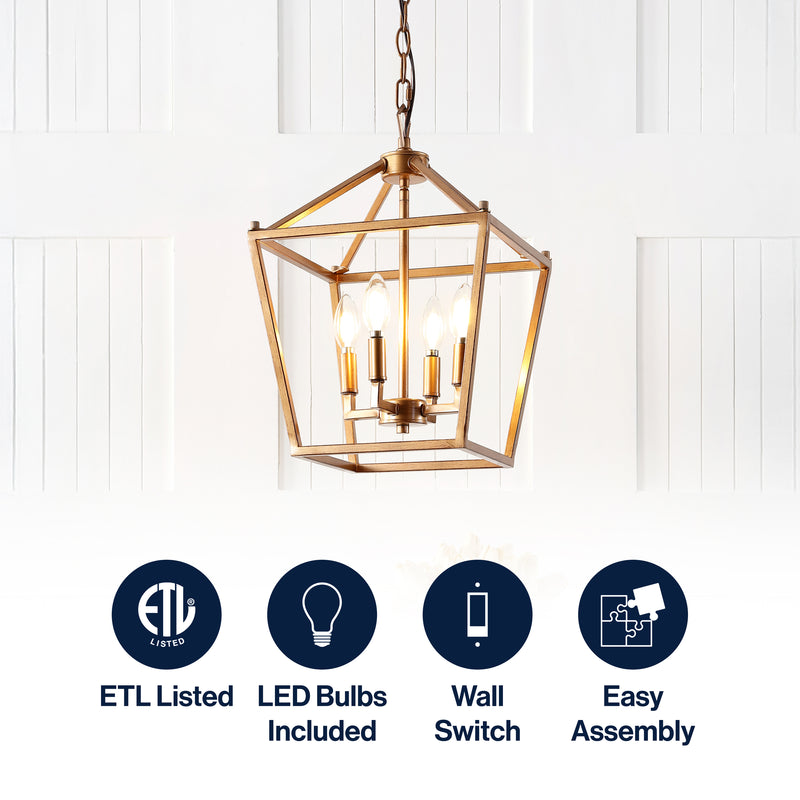 Pagoda Lantern Metal LED Pendant