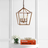 Pagoda Lantern Metal LED Pendant - JONATHAN Y