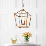 Pagoda Lantern Metal LED Pendant - JONATHAN Y