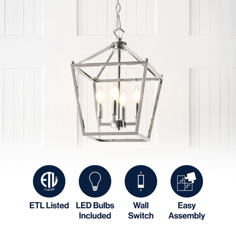 Pagoda Lantern Metal LED Pendant
