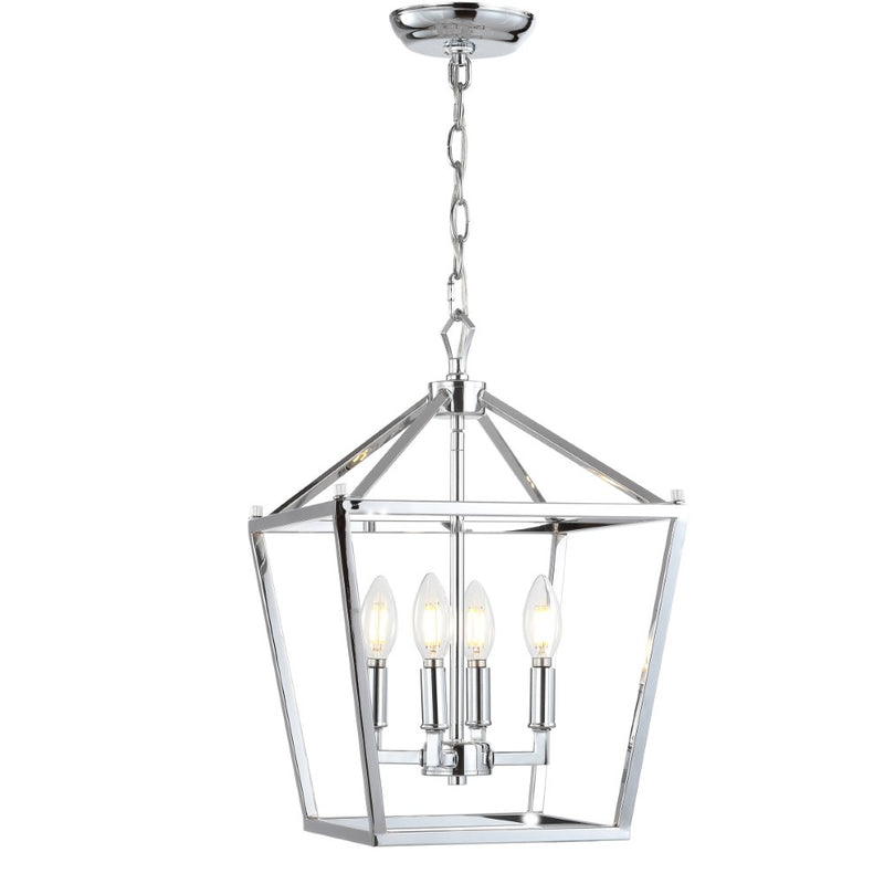 Pagoda Lantern Metal LED Pendant - JONATHAN Y