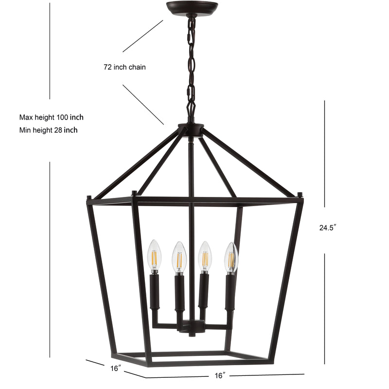 Pagoda Lantern Metal LED Pendant
