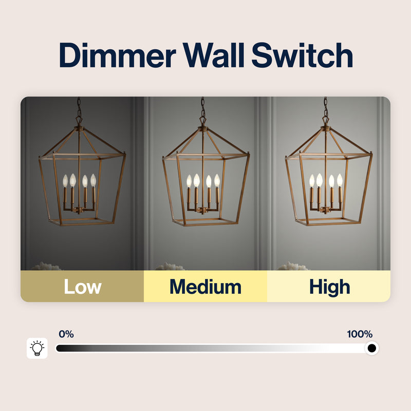 Pagoda Lantern Metal LED Pendant