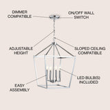 Pagoda Lantern Metal LED Pendant