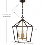 Pagoda Lantern Metal LED Pendant Oil Rubbed Bronze/Brass Gold / 16" – DIM