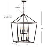 Pagoda Lantern Metal LED Pendant