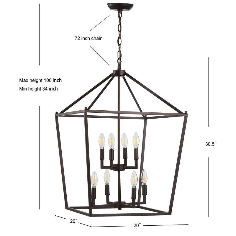 Pagoda Lantern Metal LED Pendant