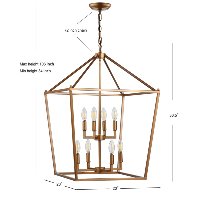 Pagoda Lantern Metal LED Pendant