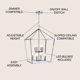 Pagoda Lantern Metal LED Pendant