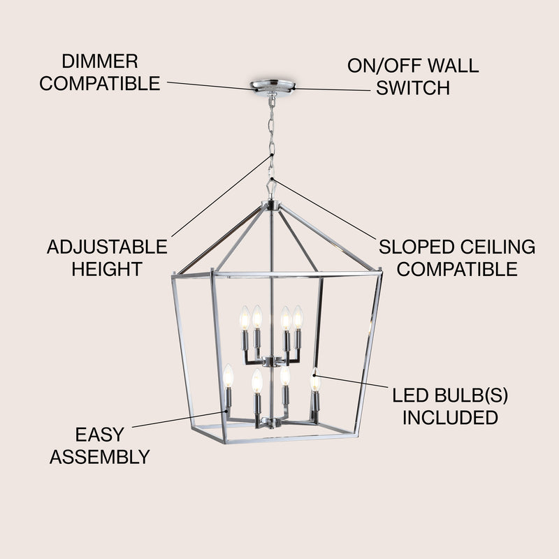 Pagoda Lantern Metal LED Pendant
