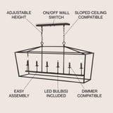 Pagoda Lantern Metal LED Pendant
