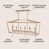Pagoda Lantern Metal LED Pendant