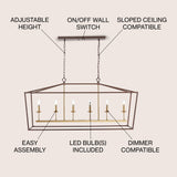 Pagoda Lantern Metal LED Pendant
