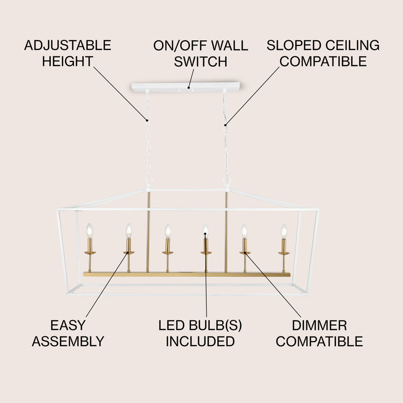 Pagoda Lantern Metal LED Pendant
