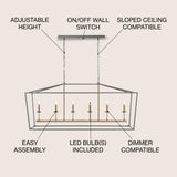 Pagoda Lantern Metal LED Pendant