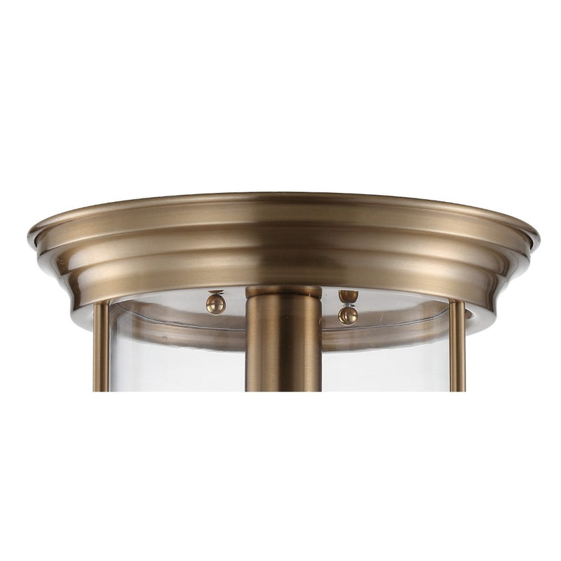 Savannah 10.25" Metal/Glass LED Flush Mount - JONATHAN Y