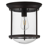 Savannah 10.25" Metal/Glass LED Flush Mount - JONATHAN Y