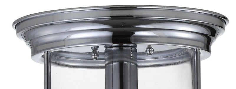 Savannah 10.25" Metal/Glass LED Flush Mount - JONATHAN Y