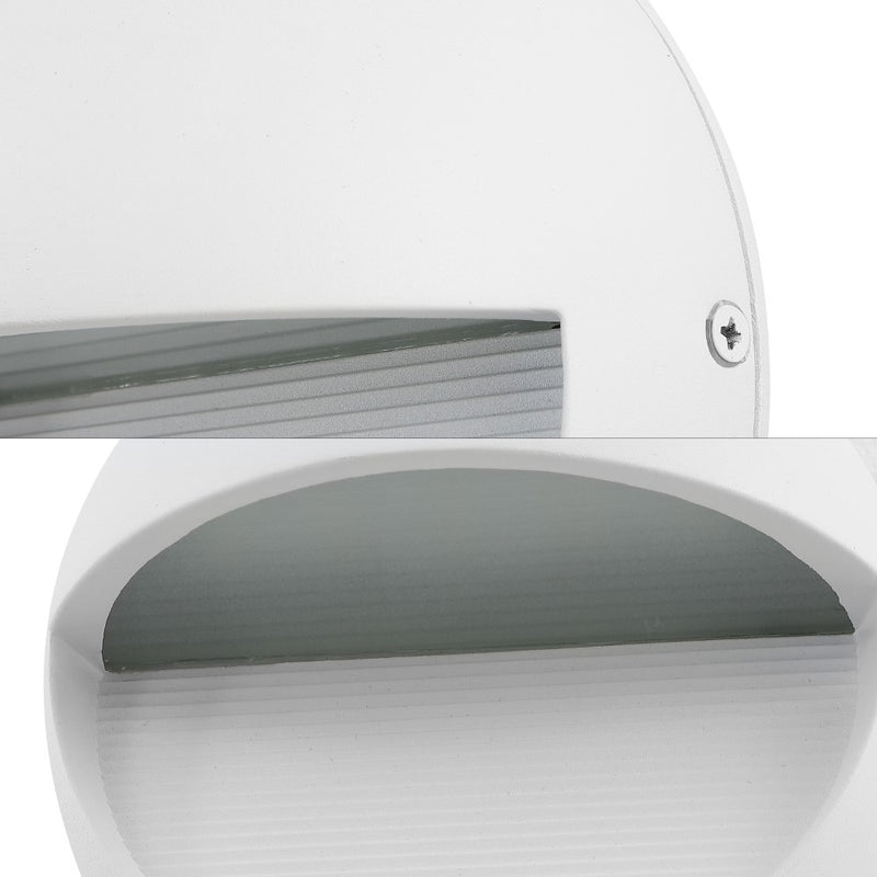 Orbe 6.25" Outdoor Metal/Glass Integrated LED Wall Sconce