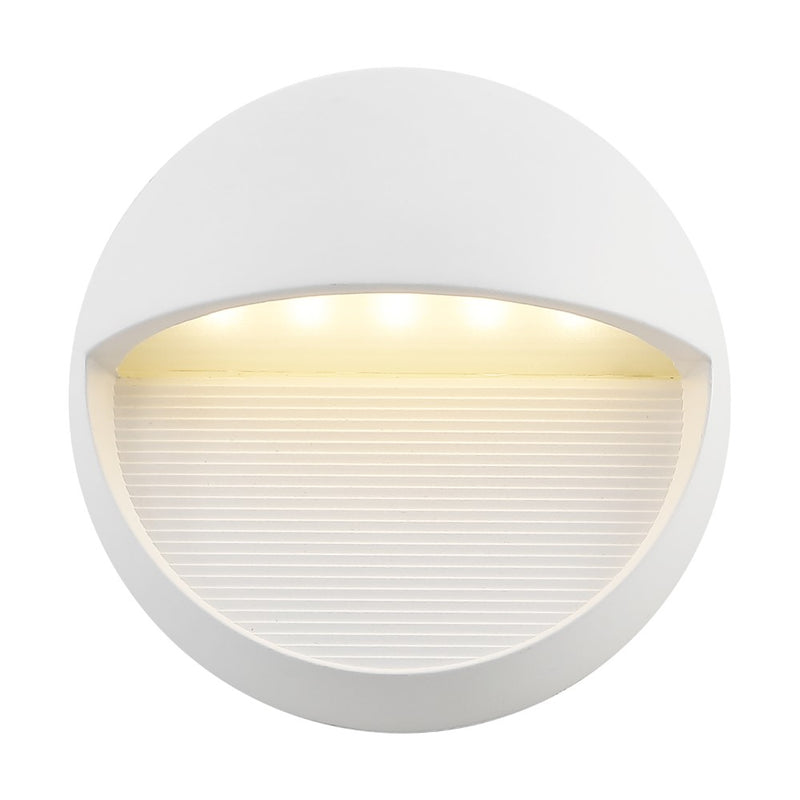 Orbe 6.25" Outdoor Metal/Glass Integrated LED Wall Sconce