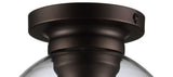 Atlas 7.75" Metal/Glass LED Flush Mount - JONATHAN Y