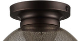 Atlas 7.75" Metal/Glass LED Flush Mount - JONATHAN Y