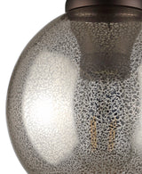 Atlas 7.75" Metal/Glass LED Flush Mount - JONATHAN Y