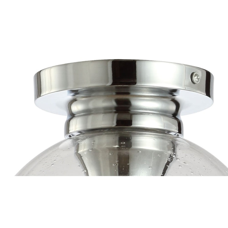 Atlas 7.75" Metal/Glass LED Flush Mount - JONATHAN Y