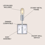 Turing Metal LED Wall Sconce