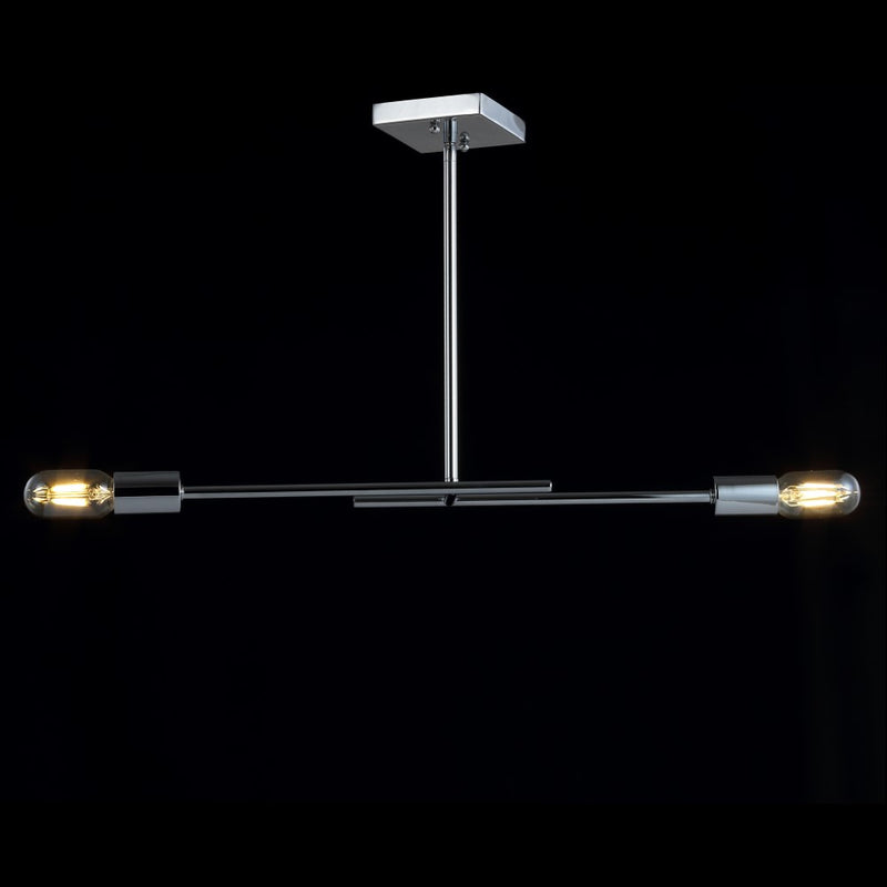 Turing 30.5" Adjustable Metal LED Linear Pendant - JONATHAN Y