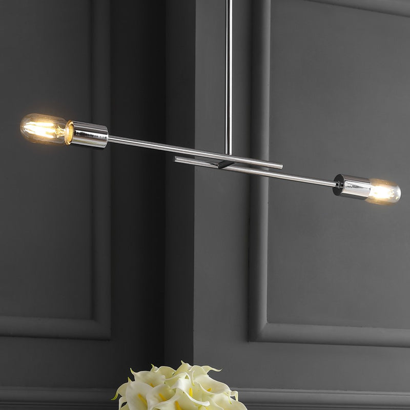 Turing 30.5" Adjustable Metal LED Linear Pendant - JONATHAN Y
