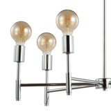 Turing 28.5" Adjustable Height Metal LED Chandelier - JONATHAN Y