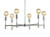 Turing 28.5" Adjustable Height Metal LED Chandelier - JONATHAN Y