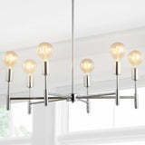 Turing 28.5" Adjustable Height Metal LED Chandelier - JONATHAN Y