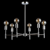 Turing 28.5" Adjustable Height Metal LED Chandelier - JONATHAN Y