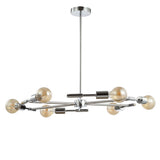 Turing 28.5" Adjustable Height Metal LED Chandelier - JONATHAN Y